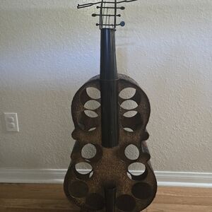 Vintage guitar wine holder stand